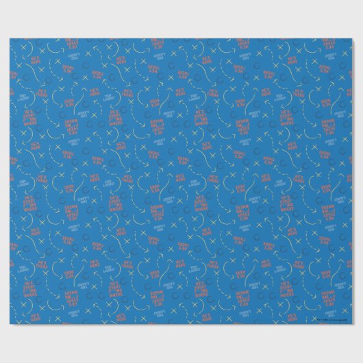 Ted Lasso | He's Here He's There Playbook Pattern Cadeaupapier (Vlak)