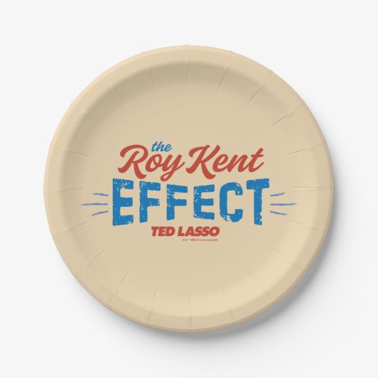 Ted Lasso | Het effect van Roy Kent Papieren Bordje (Voorkant)
