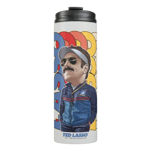 Ted Lasso | Lasso Bobblehead Thermosbeker (Voorkant)