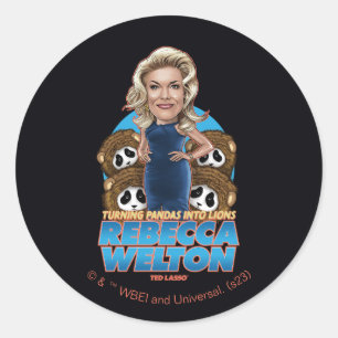 Ted Lasso Rebecca Welton Bobblehead Ronde Sticker