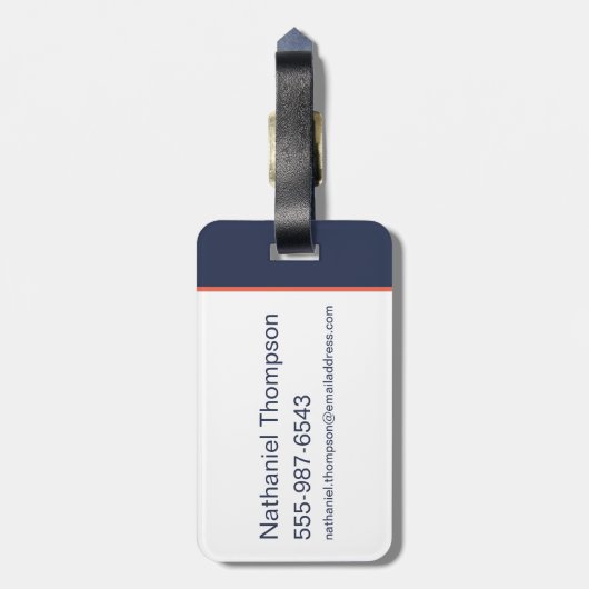 Ted Lasso | Roy Kent Bobblehead Bagagelabel (Achterkant verticaal)