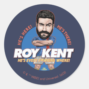 Ted Lasso Roy Kent Bobblehead Ronde Sticker