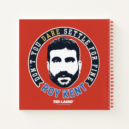 Ted Lasso | Roy Kent Don Dare Settle Notitieboek (Achterkant)