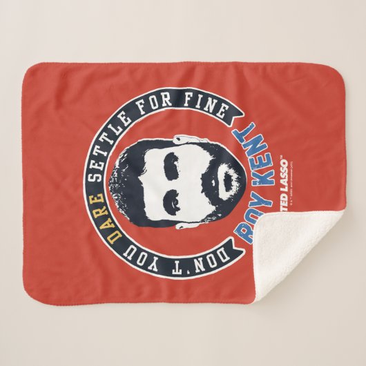 Ted Lasso | Roy Kent Don Dare Settle Sherpa Deken (Voorkant (horizontaal))