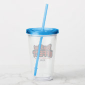 Ted Lasso | Roy Kent Effect Typografie Grafisch Acryl Drinkbeker (Achterkant)