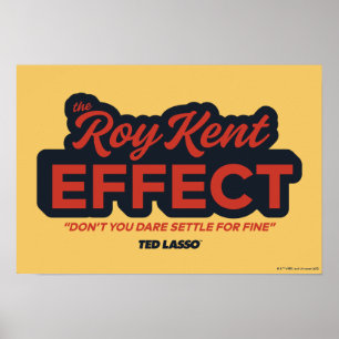Ted Lasso Roy Kent Effect Typografie Grafisch Poster