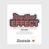 Ted Lasso | Roy Kent Effect Typografie Grafisch Sticker (Vel)