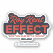 Ted Lasso | Roy Kent Effect Typografie Grafisch Sticker (Voorkant)