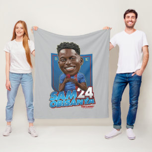 Ted Lasso   Sam Obisanya Bobblehead Fleece Deken