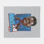 Ted Lasso | Sam Obisanya Bobblehead Fleece Deken (Voorkant (Horizontaal))