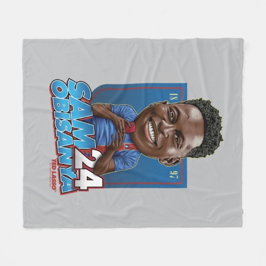 Ted Lasso | Sam Obisanya Bobblehead Fleece Deken (Voorkant (Horizontaal))