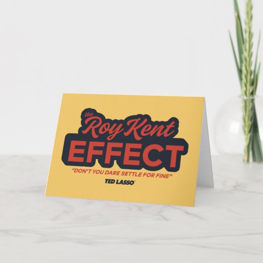Ted Lasso | The Roy Kent Effect Typography Graphic Kaart (Voorkant)