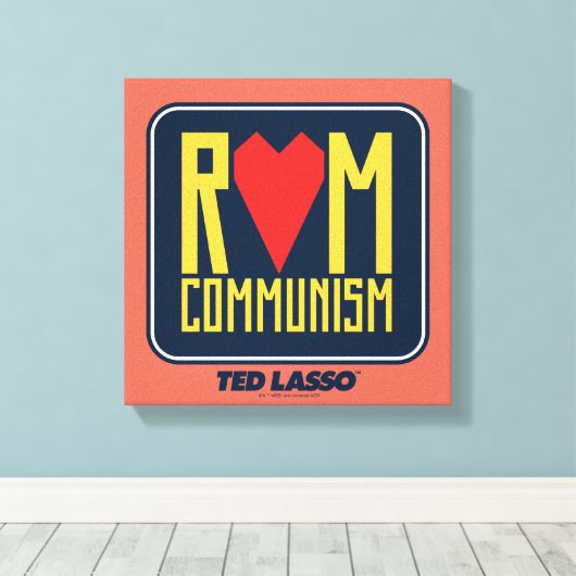 Ted Lasso | Uit communisme Canvas Afdruk (Insitu (Houten vloer))