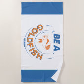 Ted Lasso | Wees een goudvis Strandlaken (Voorkant)