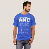 Ted Stevens Anchorage Intl Airport ANC T-shirt (Voorkant volledig)