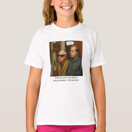 Ted was mager. T-shirt (Voorkant)