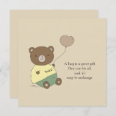  Tedd E. Beer Hugs Khaki Tan Groet (Voorkant / Achterkant)