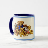 TEDDDDY BEAR HUGS MUG Blue (Devant gauche)
