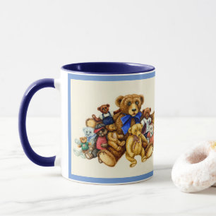 TEDDDDY BEAR HUGS MUG Blue
