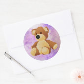 Teddibeer cirkelsticker ronde sticker (Envelop)