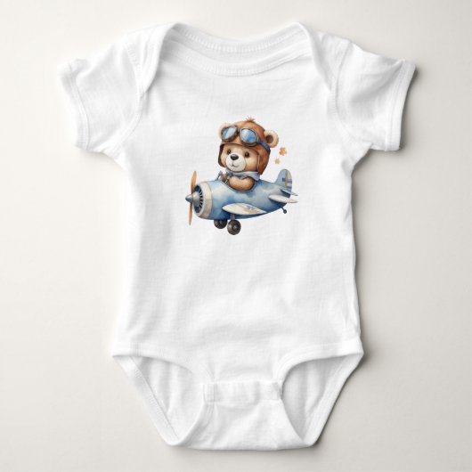 Teddibeer met helikopter romper (Voorkant)