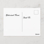 Teddibeer op een fiets die ballonnen vasthoudt briefkaart (Achterkant)