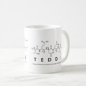 Teddie peptide nom mug (Devant droit)