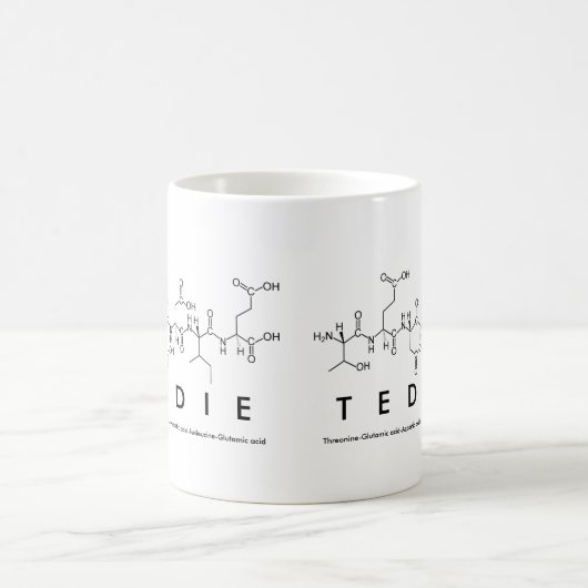 Teddie peptide nom mug (Centre)