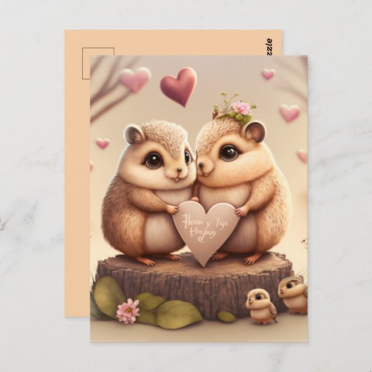 Teddies stripverhaal briefkaart (Voorkant / Achterkant)