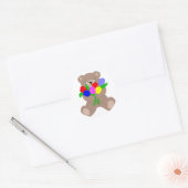 teddies tulpen ronde sticker (Envelop)
