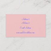 Teddies-Visitekaartje Visitekaartje (Achterkant)