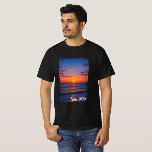 Teddy 808 Sun Rise tshirt (Devant entier)