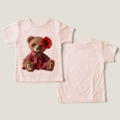 Teddy avec un pavot à carlet (Design Recto & Verso)