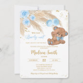 Teddy Baby Shower Invitations (Devant)