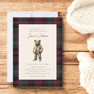 teddy-Baby shower Kaart