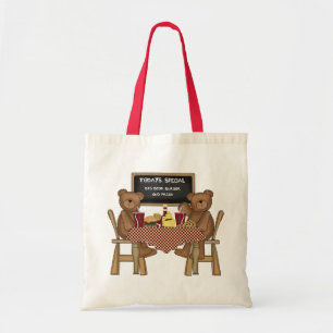 Teddy Bars out to Lunch Tote Bag