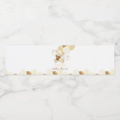 Teddy Bear 1er anniversaire Étiquette de bouteille (Étiquettes simples)