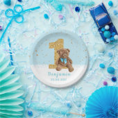 Teddy Bear 1st Birthday Paper Bord (Feest)