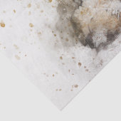 Teddy Bear 23 Waterverf Ontkoppeling 15 x 20 Tissuepapier (Detail)