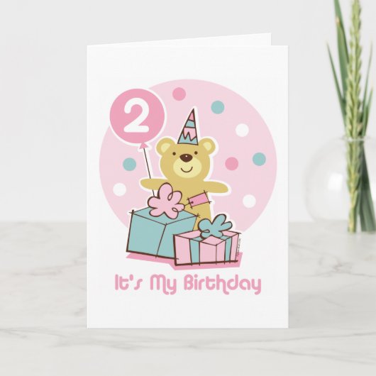 Teddy Bear 2e carte d'anniversaire (Devant)