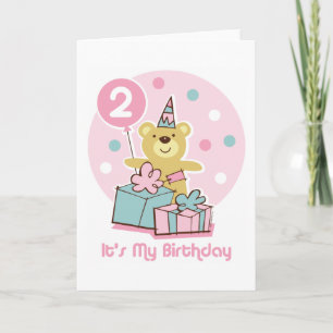 Teddy Bear 2e carte d'anniversaire