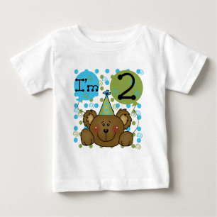 Teddy Bear 2nd Birthday Tshirts et cadeaux