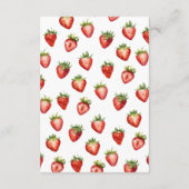 Teddy Bear Aardbei Pannenkoek Brunch Boek Aanvraag Informatiekaartje (Achterkant)