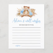 Teddy Bear advies Kaart (Voorkant)