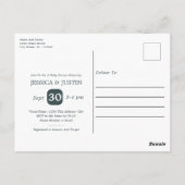 Teddy Bear Air Plane Baby shower Briefkaart (Achterkant)