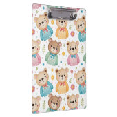 Teddy bear and flowers klembord (Rechts)