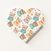 Teddy bear and flowers notitieboek (Achterkant)