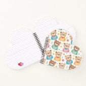 Teddy bear and flowers notitieboek (Binnen)