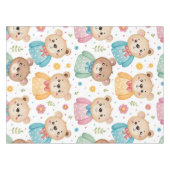 Teddy bear and flowers tafelkleed (Voorkant (Horizontaal))