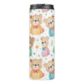 Teddy bear and flowers thermosbeker (Achterkant)